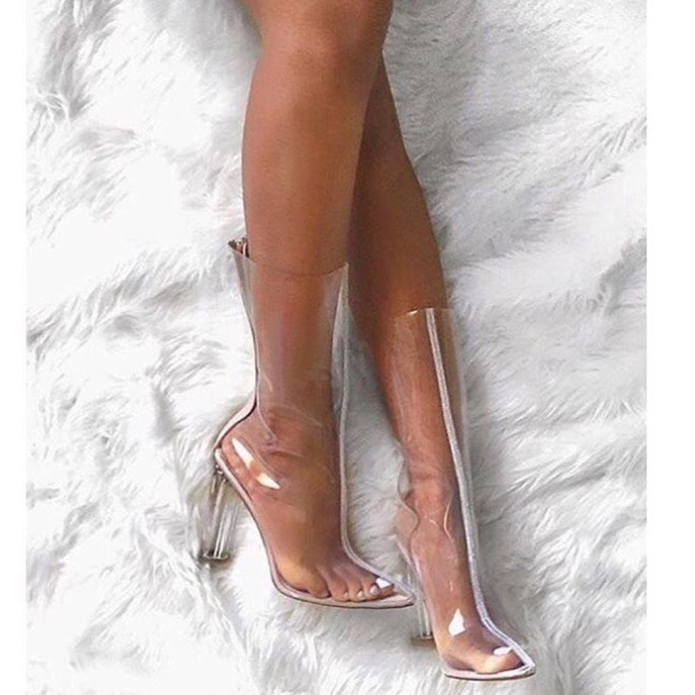 Transparent boots, biggest trend this year!